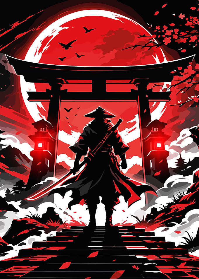 Samurai heading for battle