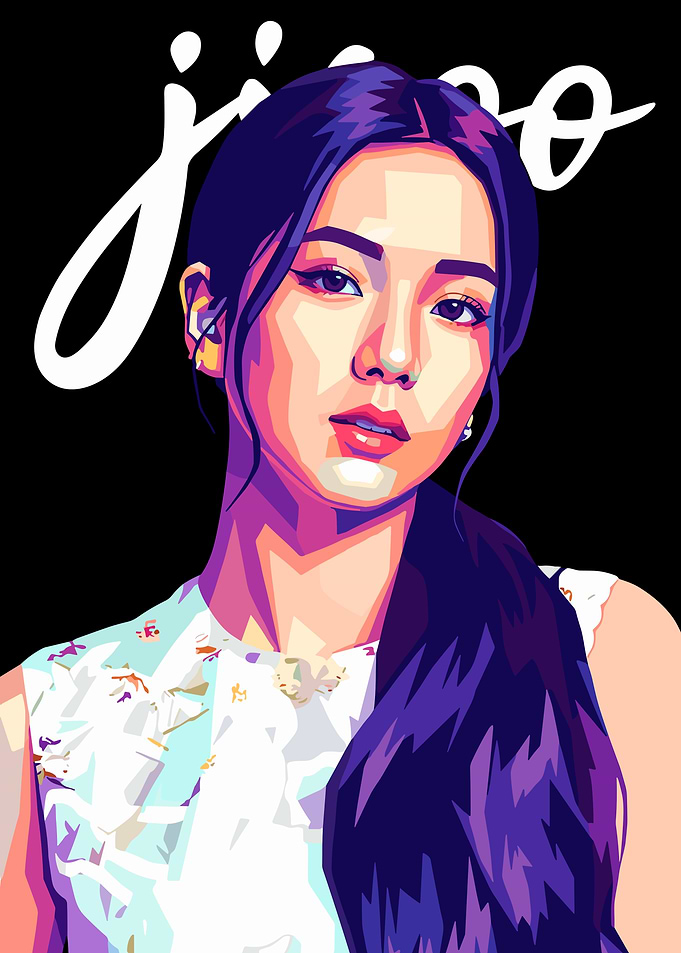 Jisoo Pop Art Portrait
