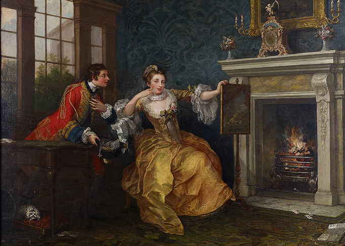 Couple in a Rococo Interior