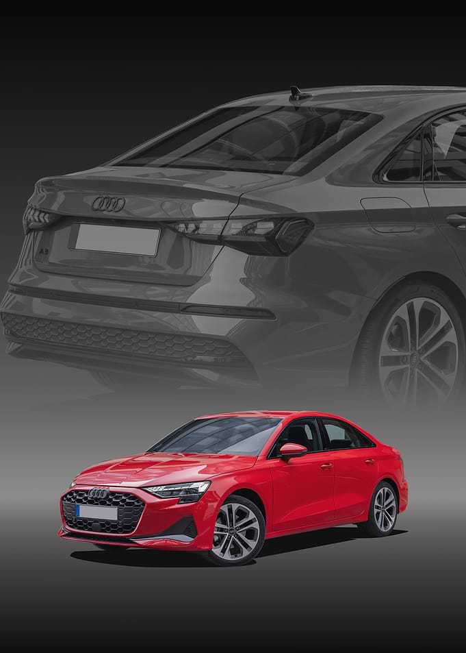 Red Audi A3 Sedan
