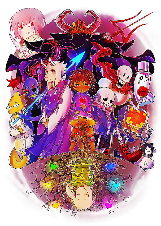 Undertale Characters Group Illustration