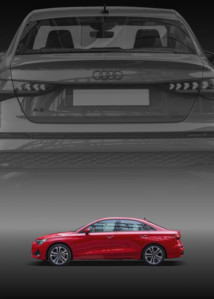 Red Audi A3 Sedan