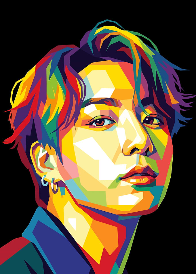 Jeon jungkook Pop Art Portrait