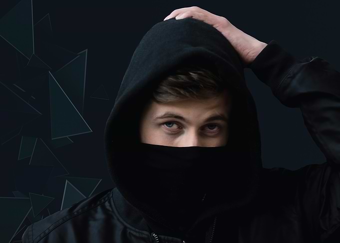 Alan Walker in Black Hoodie and Mask