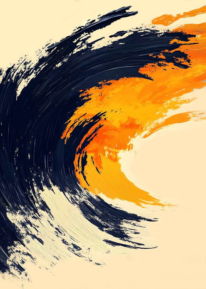 Abstract Wave Painting