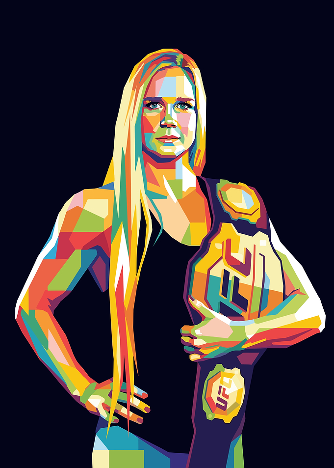 Ronda Rousey UFC Champion Pop Art