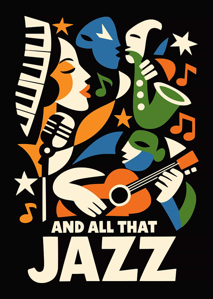 Abstract Jazz Music Poster