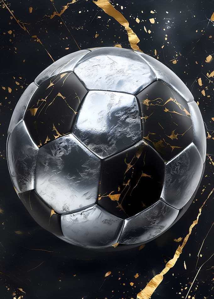 Luxury Marble Soccer Ball
