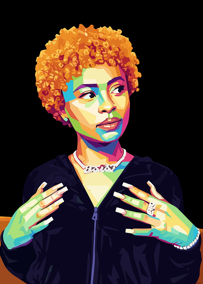 Ice Spice Pop Art Portrait