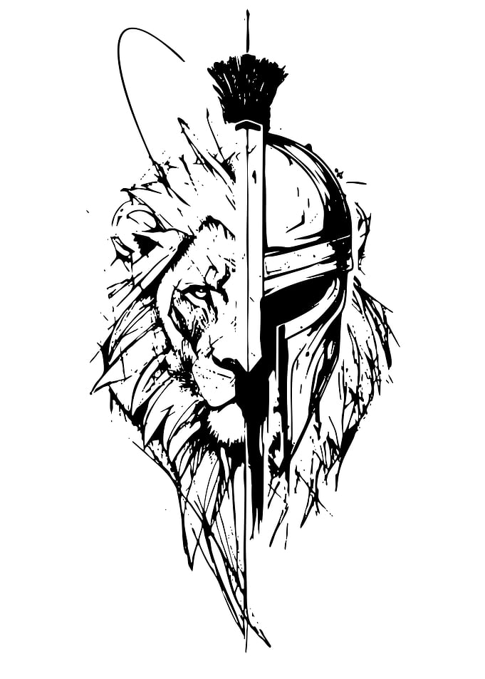 Lion Warrior Helmet Fusion