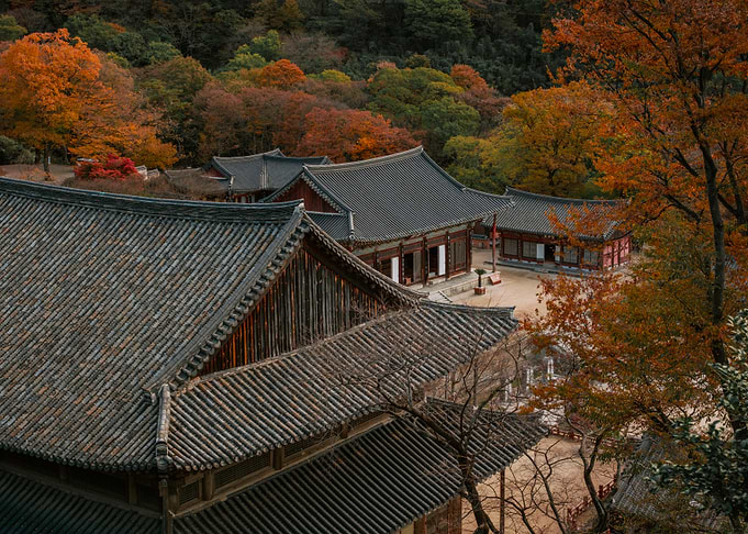Autumn Temple in Korea