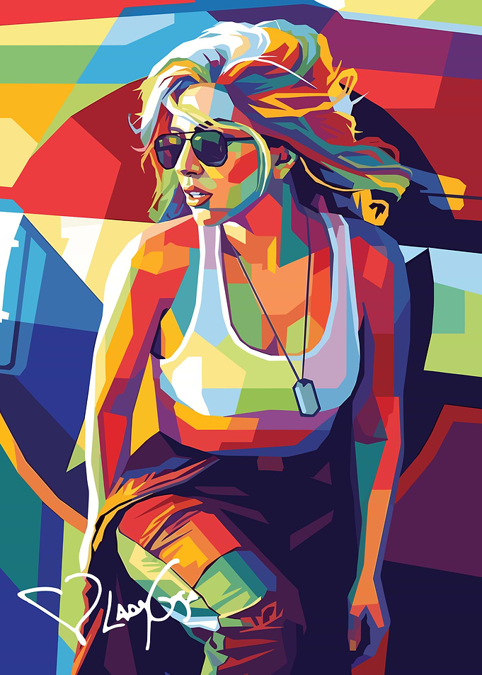 Lady Gaga Pop Art Portrait
