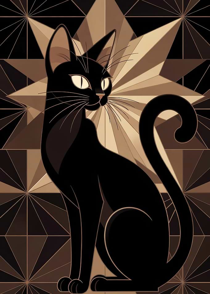 Cat with Starburst