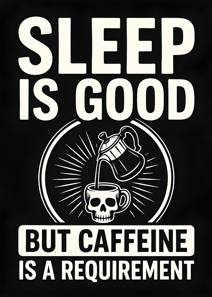 Sleep is Good, Caffeine is a Requirement