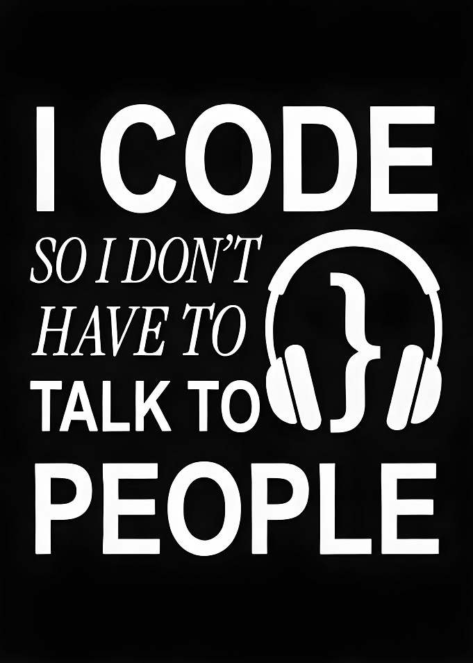 I Code So I Don't Have to Talk to People