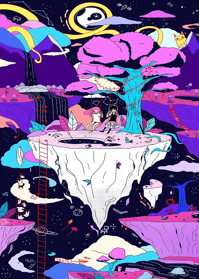 Omori Game Art with Character
