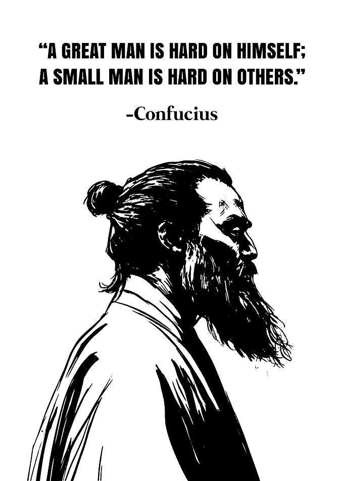 Confucius quote with illustration