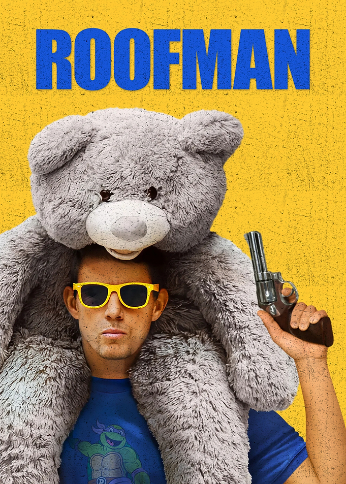 Man with Teddy Bear and Gun