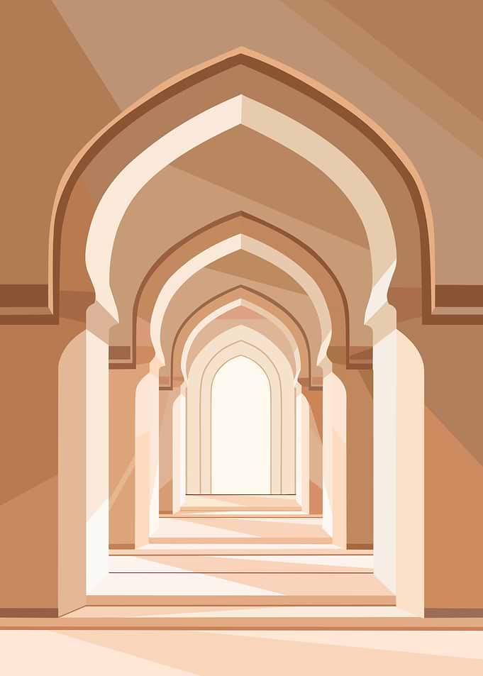 Endless Islamic Archway