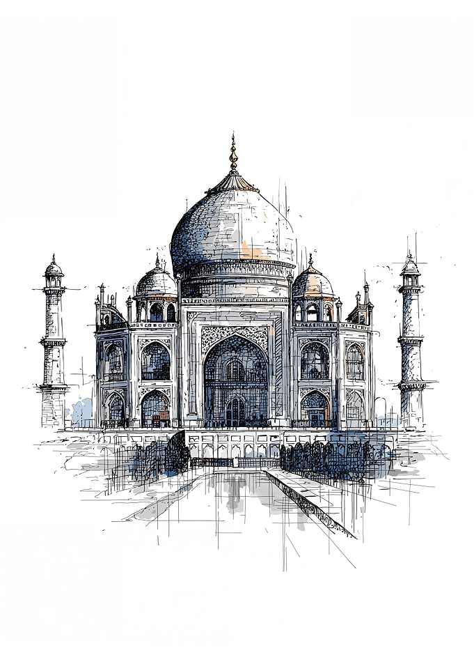 Taj Mahal Sketch