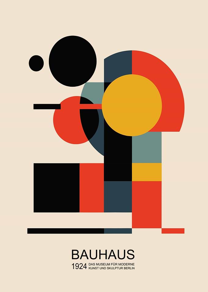 Bauhaus 1924 Geometric Abstract Art