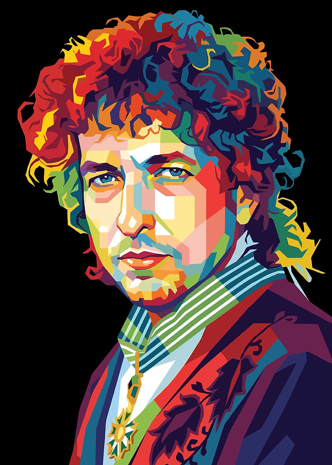 Bob Dylan Pop Art Portrait
