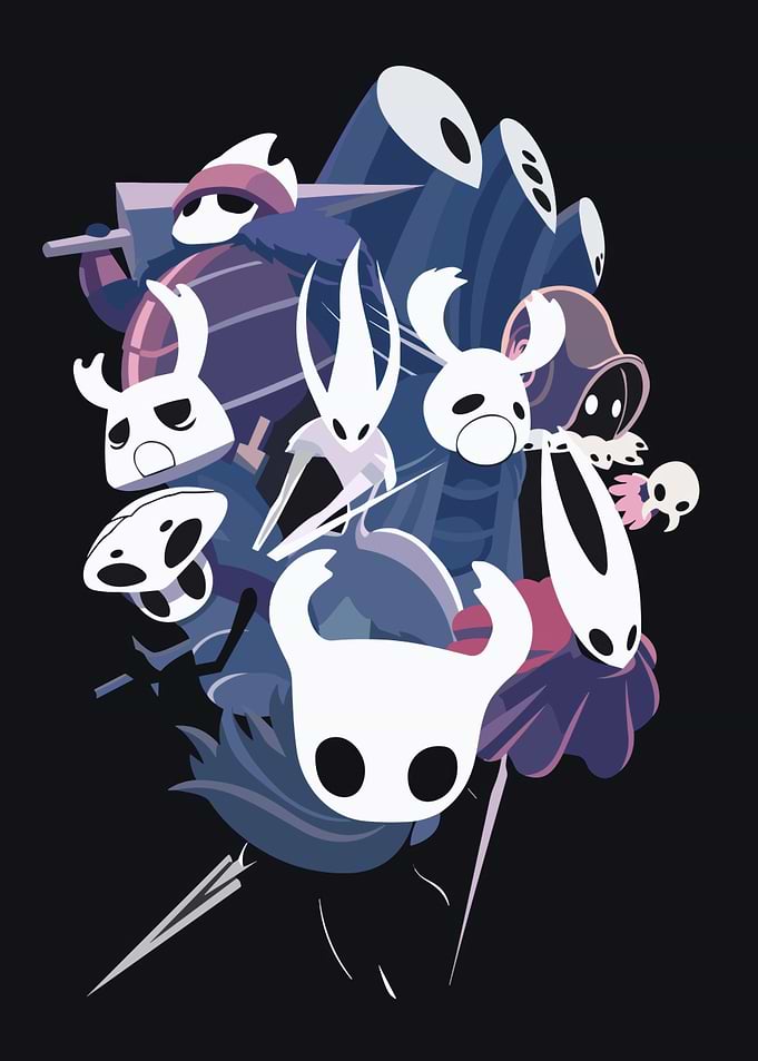 Hollow Knight Characters Collage