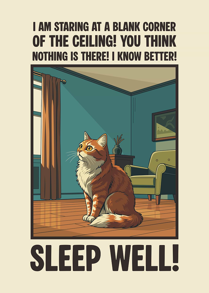Funny Cat Quote Staring Into The Void