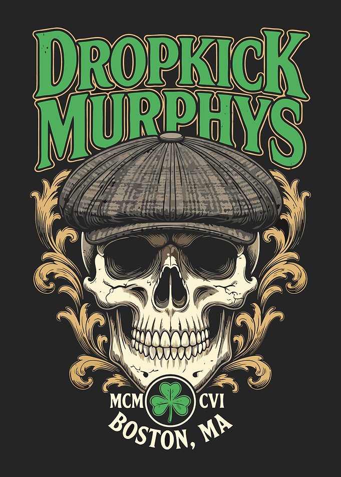 Dropkick Murphys Skull Boston MA