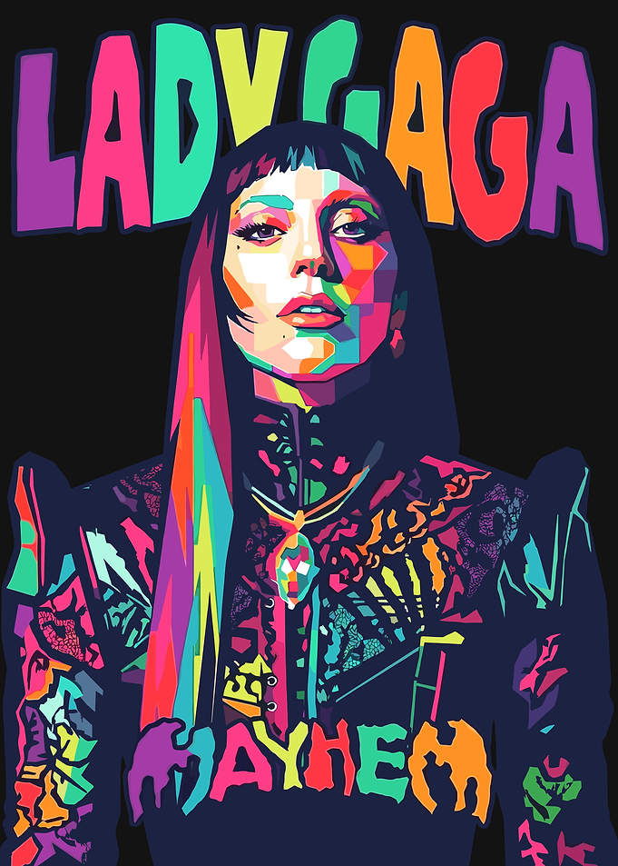Lady Gaga Pop Art Portrait