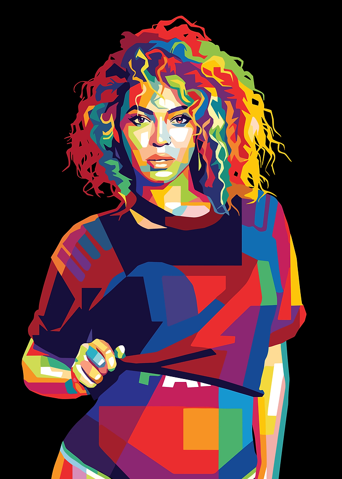 Beyoncé Pop Art Portrait