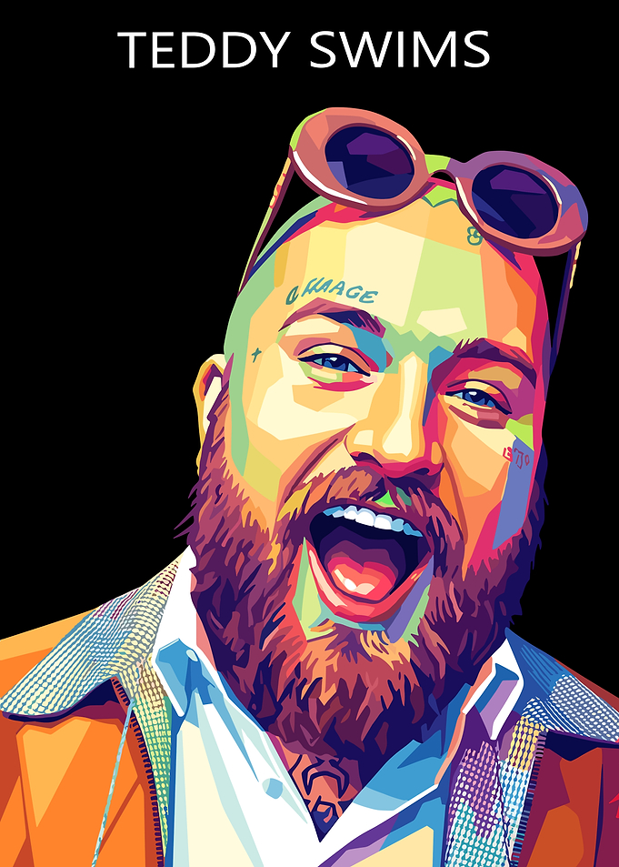 Teddy Swims Pop Art Portrait