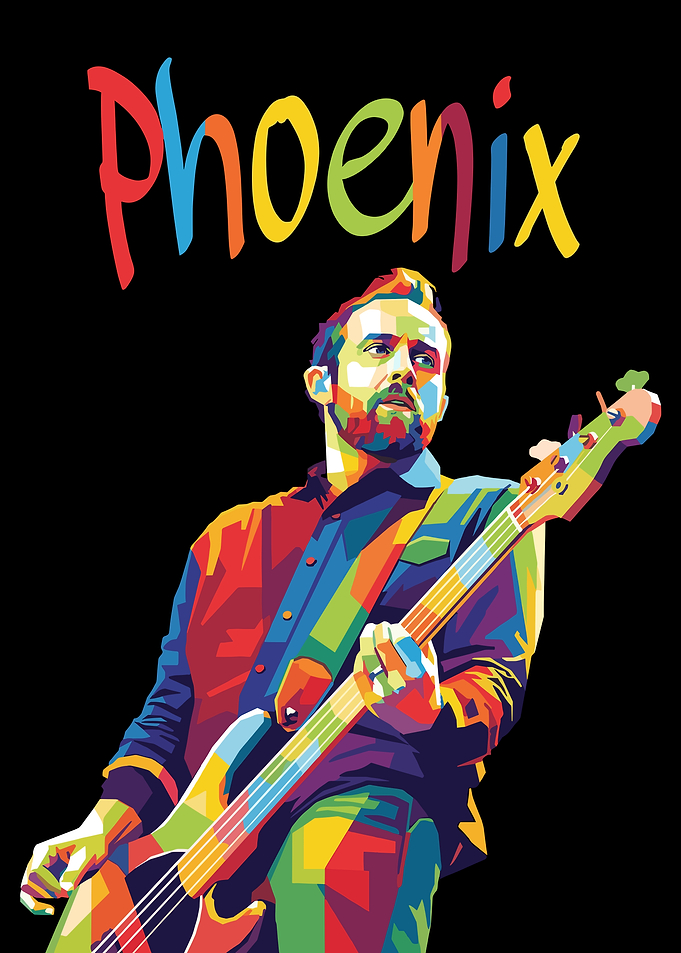 Phoenix Band Member Playing Bass Guitar