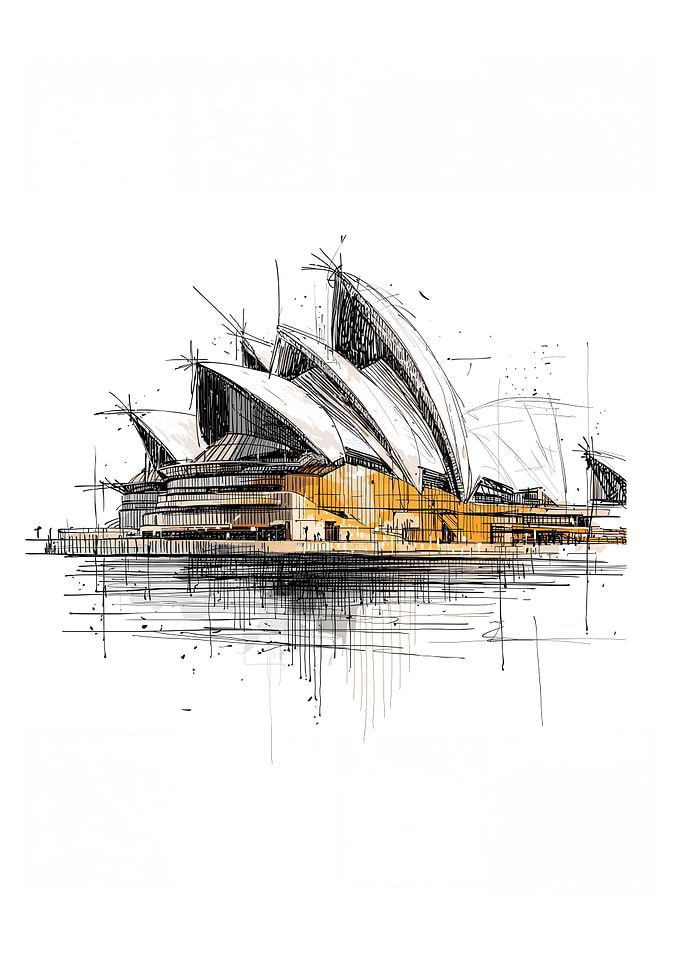 Sketch of Sydney Opera House