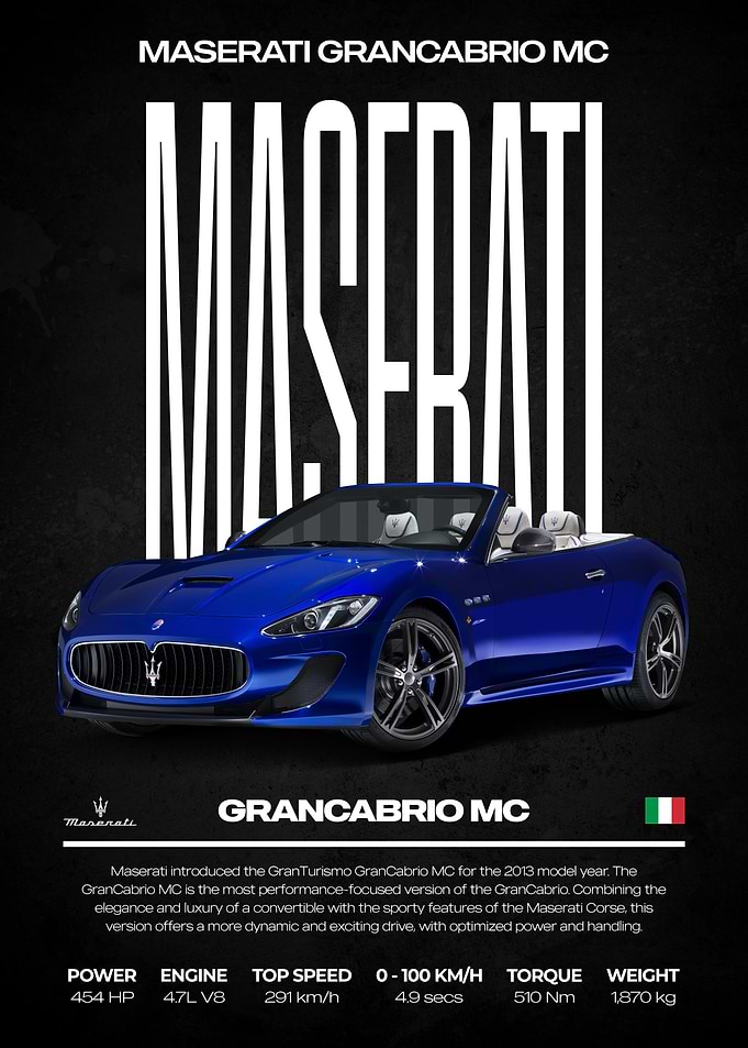 Maserati Grancabrio MC Convertible