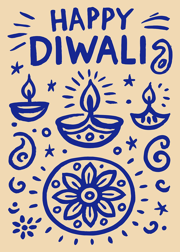 Happy Diwali Greeting Card
