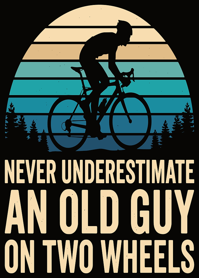 Old Guy on Two Wheels Cycling