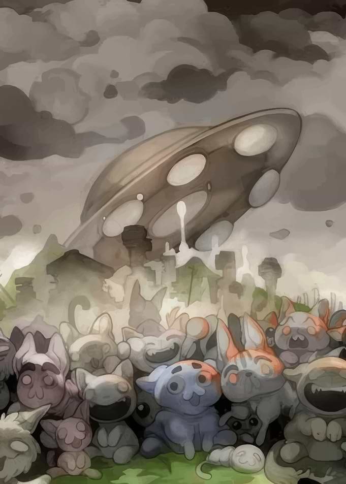 UFO Invasion of Cute Creatures