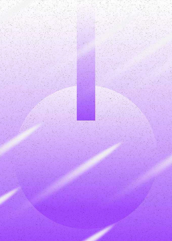 Abstract Purple Power Symbol