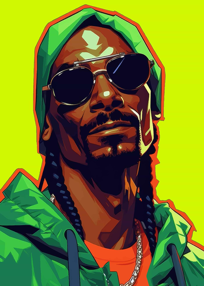 Snoop Dogg Pop Art Portrait