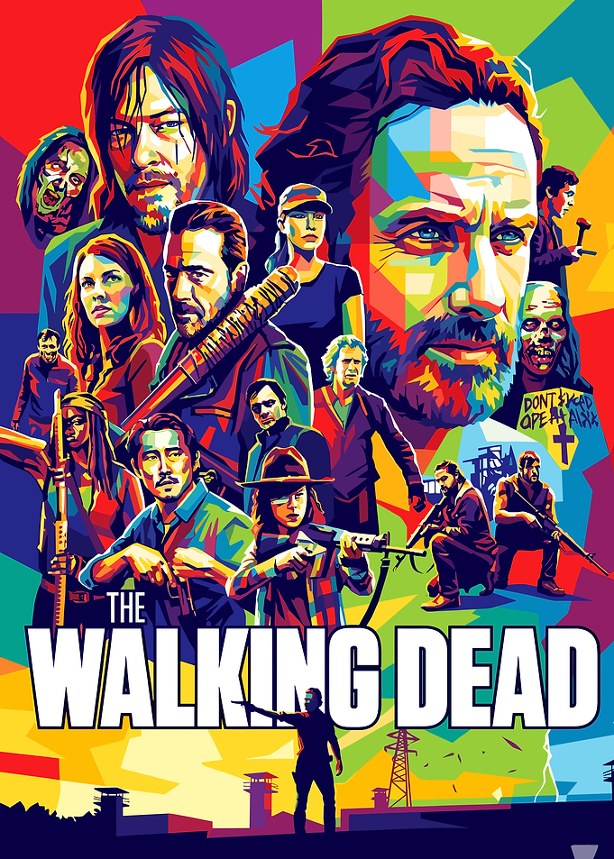 The Walking Dead Pop Art Poster