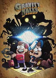 Gravity Falls Poster with Monsters