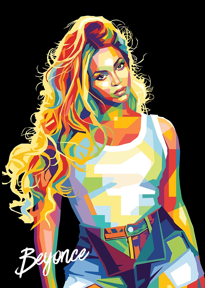 Beyonce Pop Art Portrait