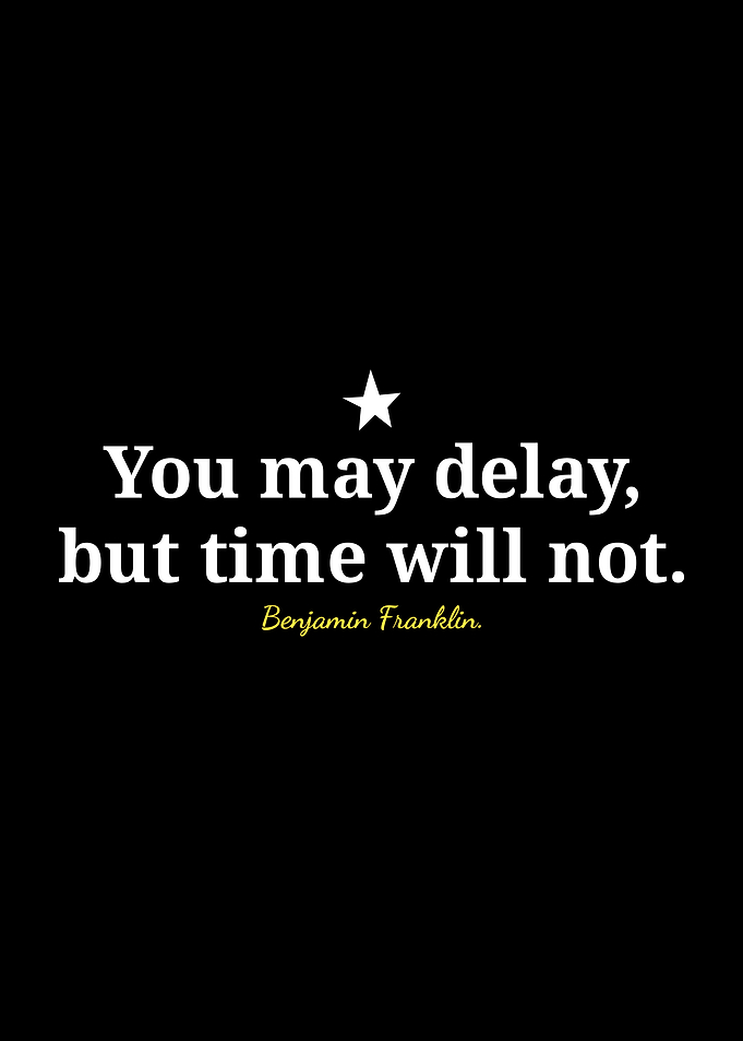 Benjamin Franklin Quote on Time