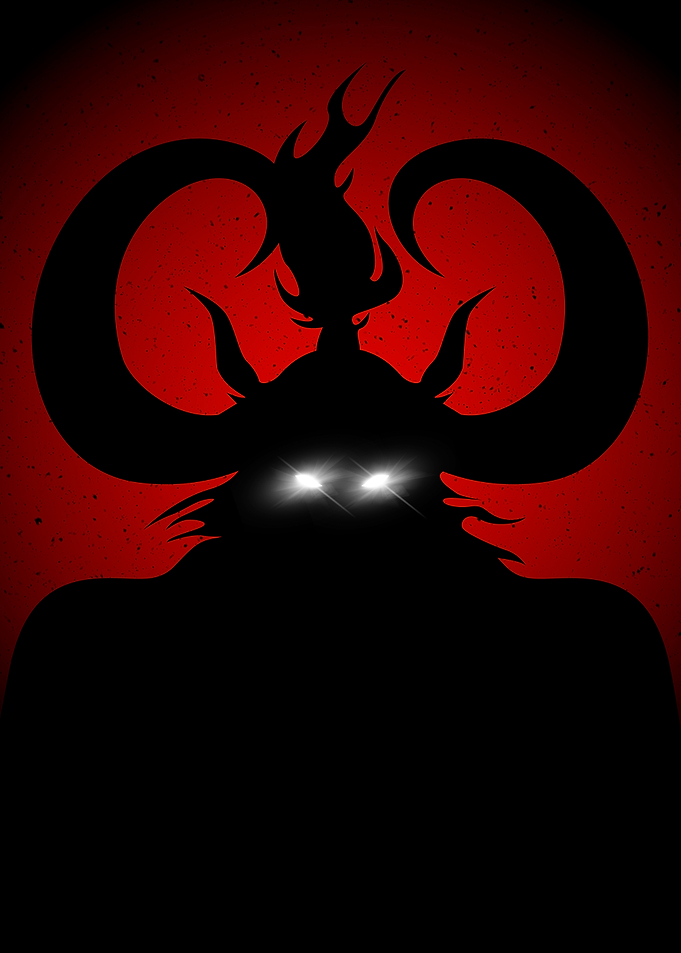 Demon with glowing