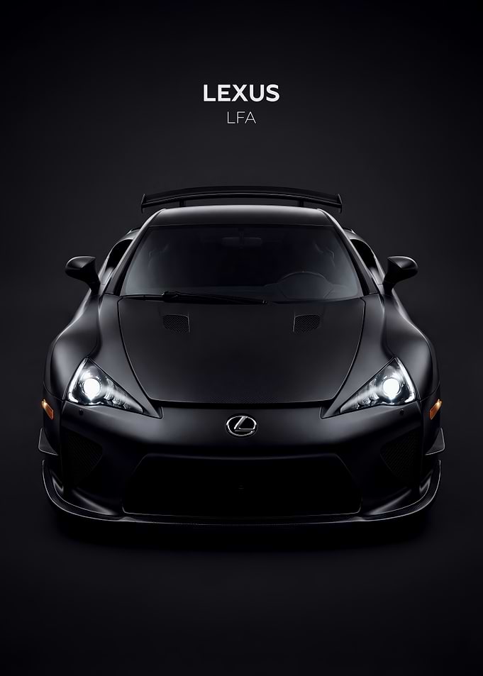 Black Lexus LFA Sports Car