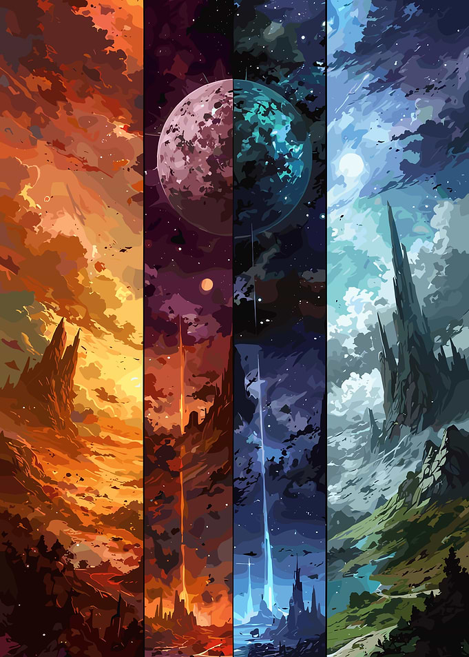 Four Seasons Alien Landscapes