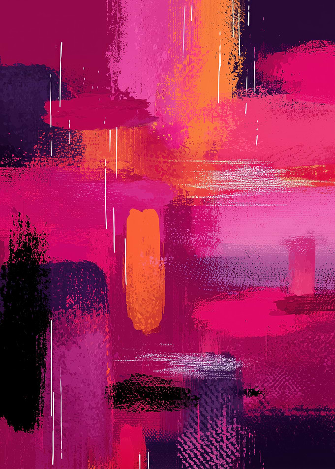 Vibrant Abstract Brushstrokes