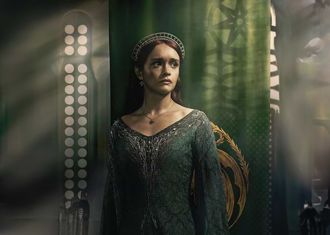 Alicent Hightower in Green Dress olivia cooke