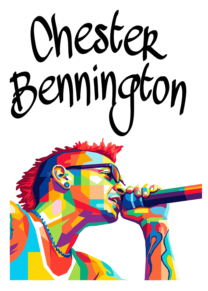 Chester Bennington Pop Art Portrait